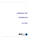 Multitech Modem MT9234ZBA-USB User's Manual