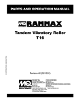 Multiquip T16 User's Manual