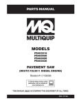 Multiquip PS403020 User's Manual