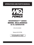 Multiquip DCA-25SSIU2 User's Manual