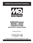 Multiquip LS600 User's Manual