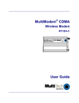 Multi-Tech Systems Modem MTCBA-C User's Manual