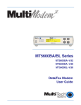 Multi-Tech Systems MT5600BAV.90 User's Manual