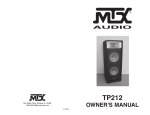 MTX Audio MTX TP212 User's Manual
