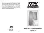 MTX Audio MPP4200 User's Manual