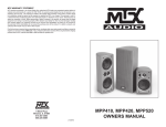 MTX Audio MPP410 User's Manual