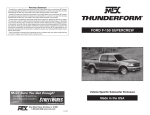 MTX Audio F-150 SUPERCREW User's Manual