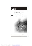 MSI G31M3 User's Manual