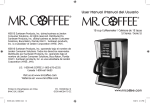 Mr. Coffee BVMC-SJX Series User's Manual