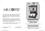 Mr. Coffee BVMC-ECMP55 User's Manual