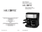 Mr. Coffee BVMC-ECM22 User's Manual