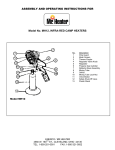 Mr. Heater MH12 User's Manual