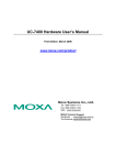 Moxa Technologies UC-7400 User's Manual