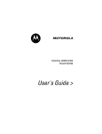 Motorola WIRELESS TELEPHONE User's Manual