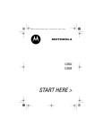 Motorola C650 User's Manual