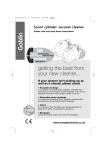 Morphy Richards Scoot cylinder vacuum cleaner User's Manual