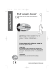 Morphy Richards Pod vacuum cleaner User's Manual