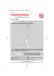 Morphy Richards VC720507MUK User's Manual