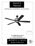 Monte Carlo Fan Company 5ROR User's Manual