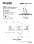 Moen T4113 SERIES User's Manual