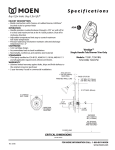 Moen T2501BN User's Manual