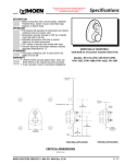 Moen Monticello RT4110CG User's Manual