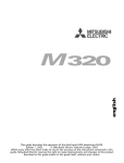 Mitsubishi M320 Operating Instructions