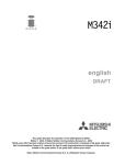 Mitsubishi Electronics M342i User's Manual