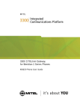 Mitel M3820 User's Manual