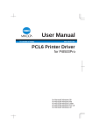 MINOLTA PCL6 Use and Maintenance Manual