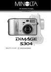MINOLTA DiMAGE S304 Use and Maintenance Manual