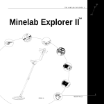 Minelab Metal Detector Mine lab Explorer IITM User's Manual