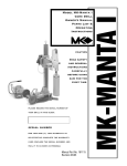 Milwaukee MK-Manta I User's Manual