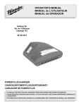 Milwaukee Tools Battery Charger 48-59-0231 User's Manual