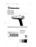 Milwaukee 2000D User's Manual