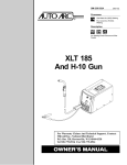 Miller Electric XLT 185 User's Manual