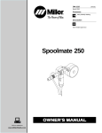 Miller Electric Spoolmate 250 User's Manual