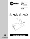 Miller Electric S-75D User's Manual