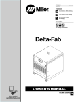 Miller Electric Delta-Fab User's Manual