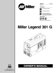 Miller Electric 301 G User's Manual