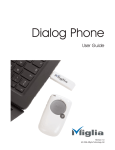 Miglia Technology Dialog Phone User's Manual