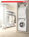 Miele W3038 Specification Sheet