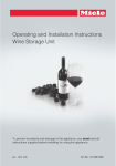Miele KWT 6312 UGS Operating and Installation Instructions
