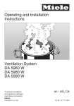 Miele DA5980W User's Manual
