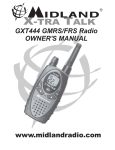 Midland Radio GXT444 User's Manual