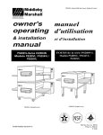 Middleby Marshall PS224VL User's Manual