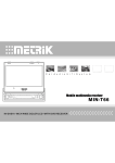 Metrik Mobile Electronics MIN-T66 User's Manual
