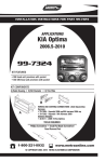 Metra Electronics KIA OPTIMA 99-7324 User's Manual