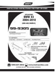 Metra Electronics 99-9305 User's Manual