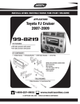 Metra Electronics 99-8219 User's Manual